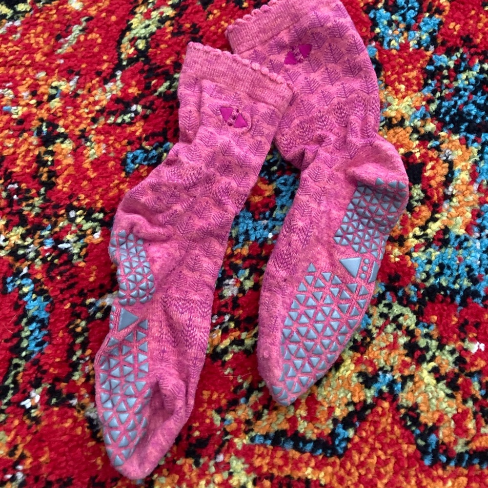 Tavi Pink Grip Socks for Barre